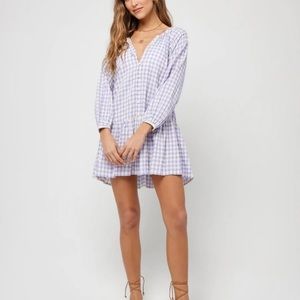 NWT Revolve L*Space Vida Dress in Park Slope Plaid Gingham Size Small